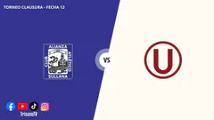 ALIANZA ATLÉTICO VS UNIVERSITARIO | TORNEO CLAUSURA | FECHA 12 | TRISANO TV