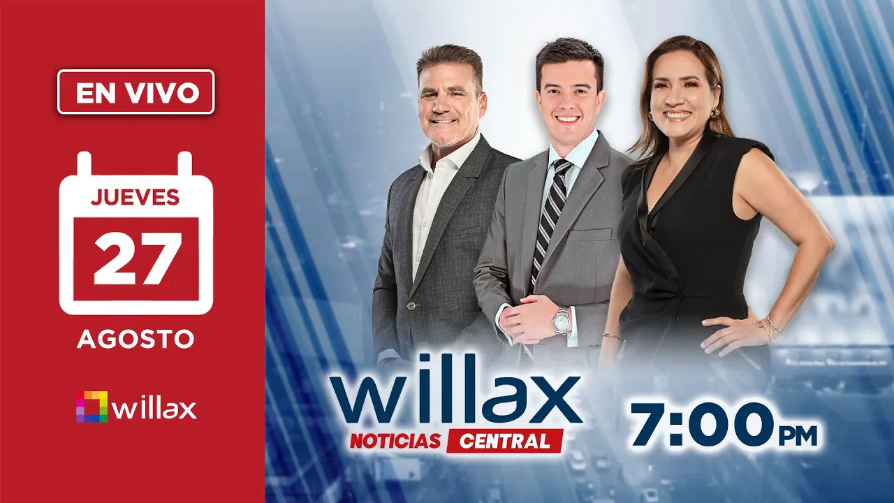 Reproducir: Willax en vivo - WILLAX NOTICIAS - 27/08/2026 | Willax Televisión
