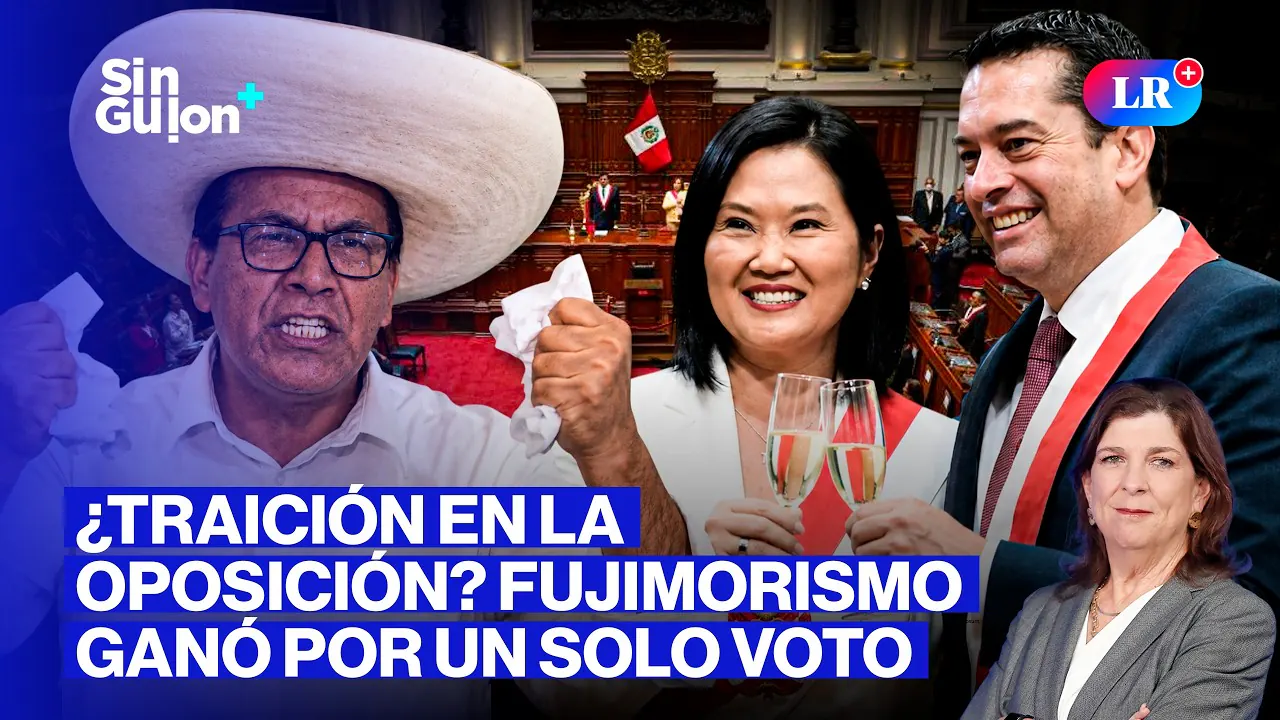 Reproducir: FUJIMORISMO TOMA EL SENADO Y OPOSICIÓN LA CÁMARA DE DIPUTADOS | SIN GUION CON ROSA MARÍA PALACIOS