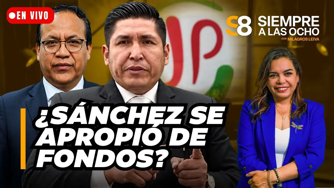 Reproducir: 🟡ABOGADO DE JPP RESPONDE A DENUNCIA CONTRA ROBERTO SÁNCHEZ Y VÍNCULOS CON ANTAURO | Siempre a las 8