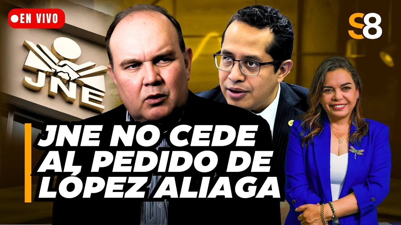 Reproducir: 🟡 LÓPEZ ALIAGA REFUTA DECISIÓN DEL JNE DE NO IR A ELECCIONES COMPLEMENTARIAS | Siempre a las ocho