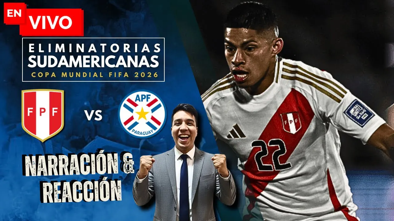 Reproducir: ⚽ PERÚ VS PARAGUAY ⚽ ELIMINATORIAS SUDAMERICANAS 🔴 EN VIVO 🔴