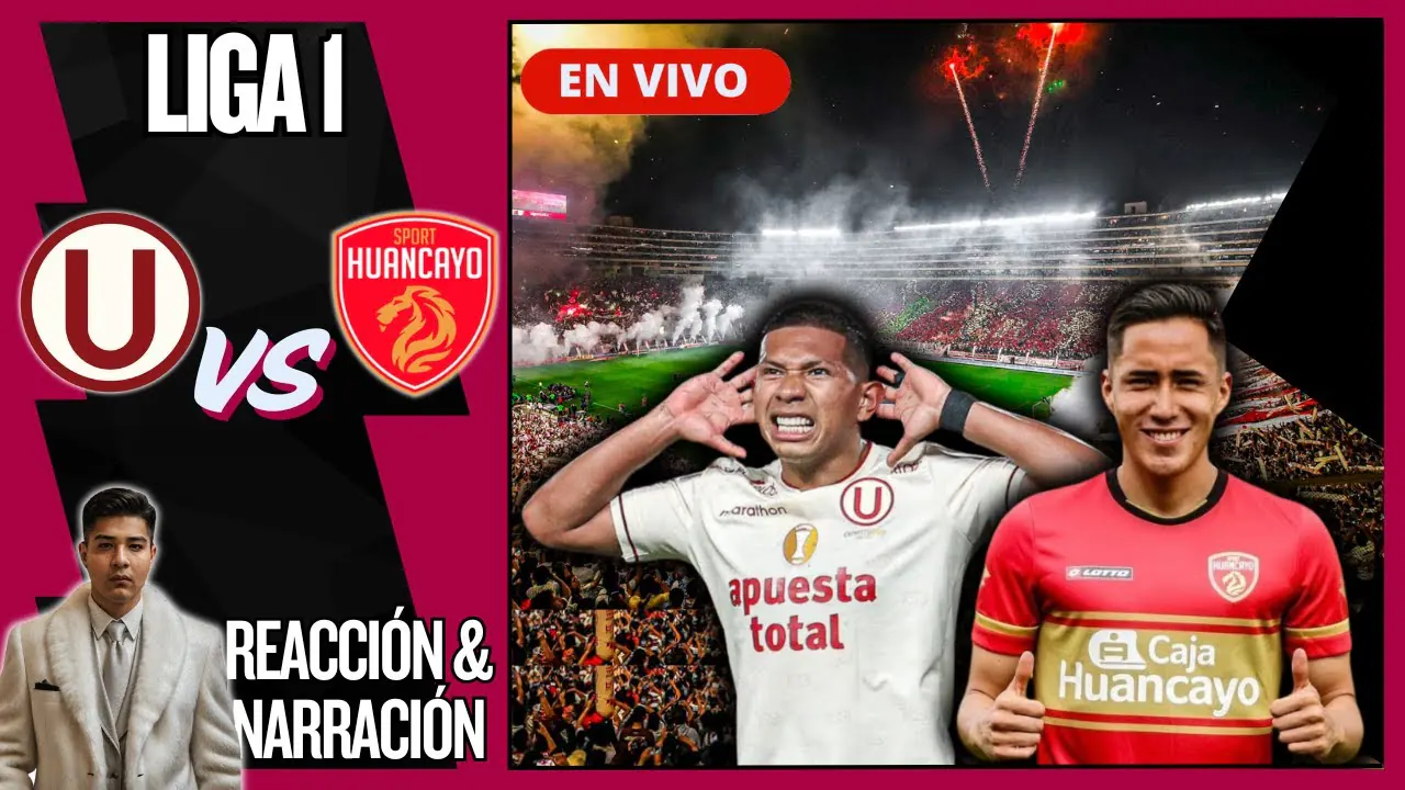 Reproducir: 🔴 UNIVERSITARIO VS. SPORT HUANCAYO #ENVIVO DESDE EL ESTADIO MONUMENTAL POR LA FECHA 6 | LIGA 1