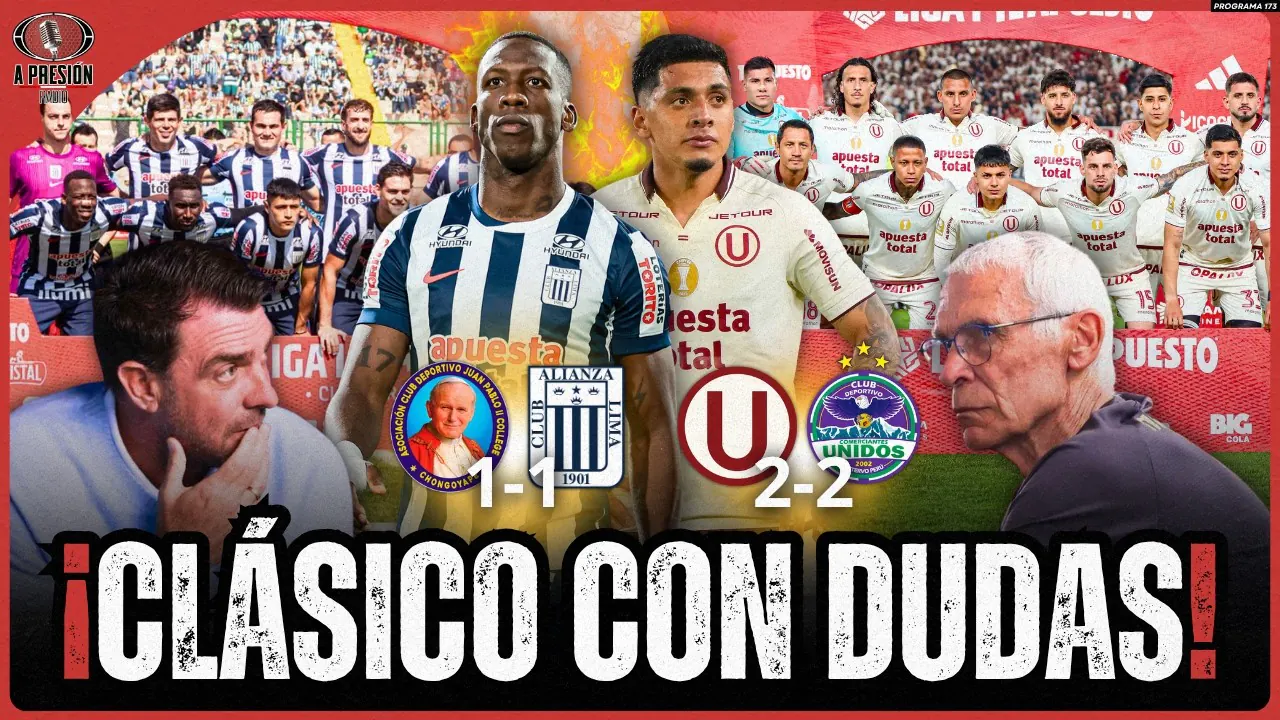 Reproducir: ¡NINGUNO CONVENCE! ALIANZA Y UNIVERSITARIO LLEGAN CON EMPATES, DUDAS Y MUCHA PRESIÓN AL CLÁSICO