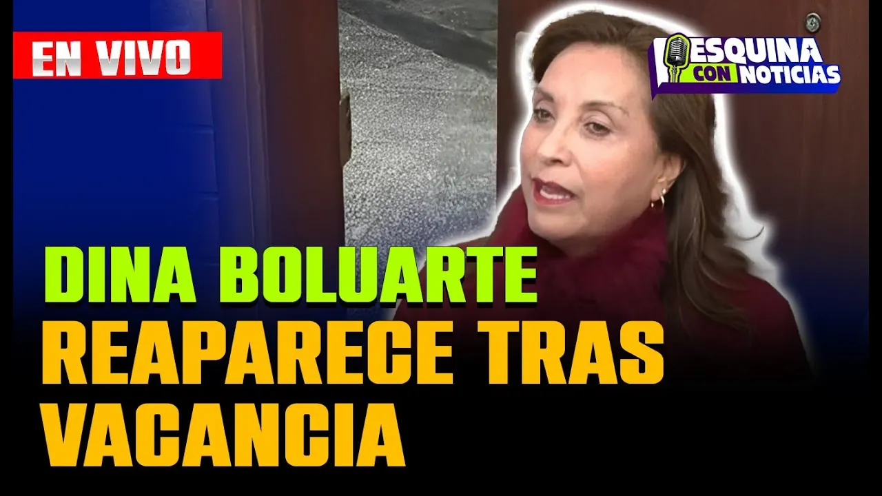 Reproducir: 🔴 EN VIVO | Dina Boluarte reaparece y declara a la prensa tras la vacancia: "No me iré del país"