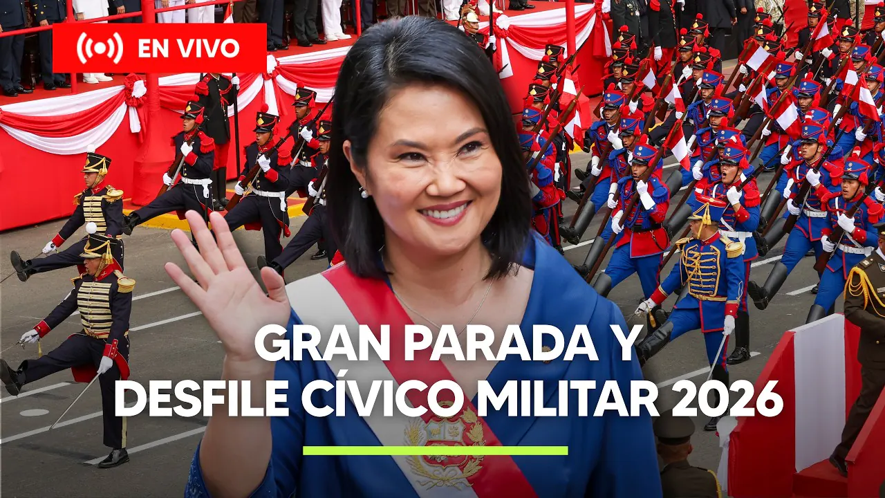 Reproducir: GRAN PARADA MILITAR POR FIESTAS PATRIAS 2026 EN VIVO | INSPIRA PERÚ