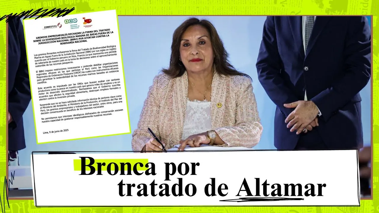 Reproducir: Polémica por Tratado de Altamar: Congreso y empresarios vs. Boluarte | ELQH