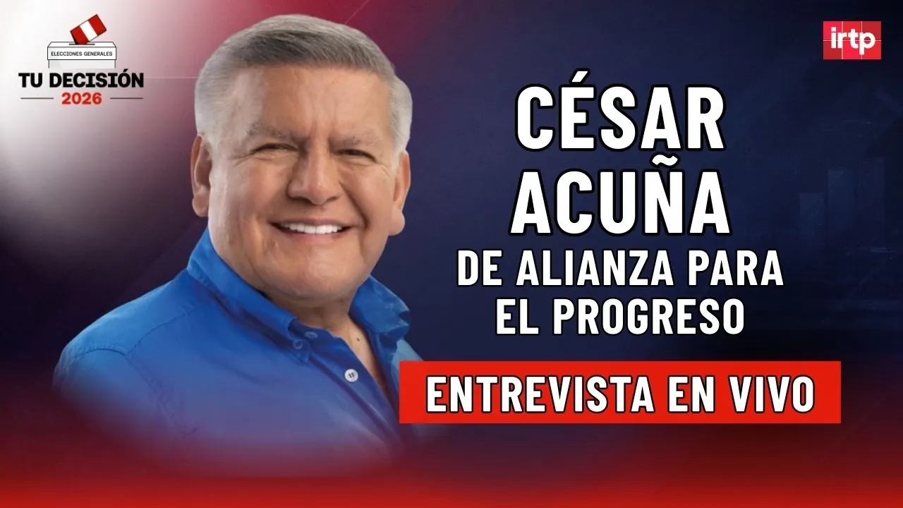 Reproducir: Entrevista a César Acuña de Alianza para el Progreso | "Tu decisión 2026" por TVPerú Noticias