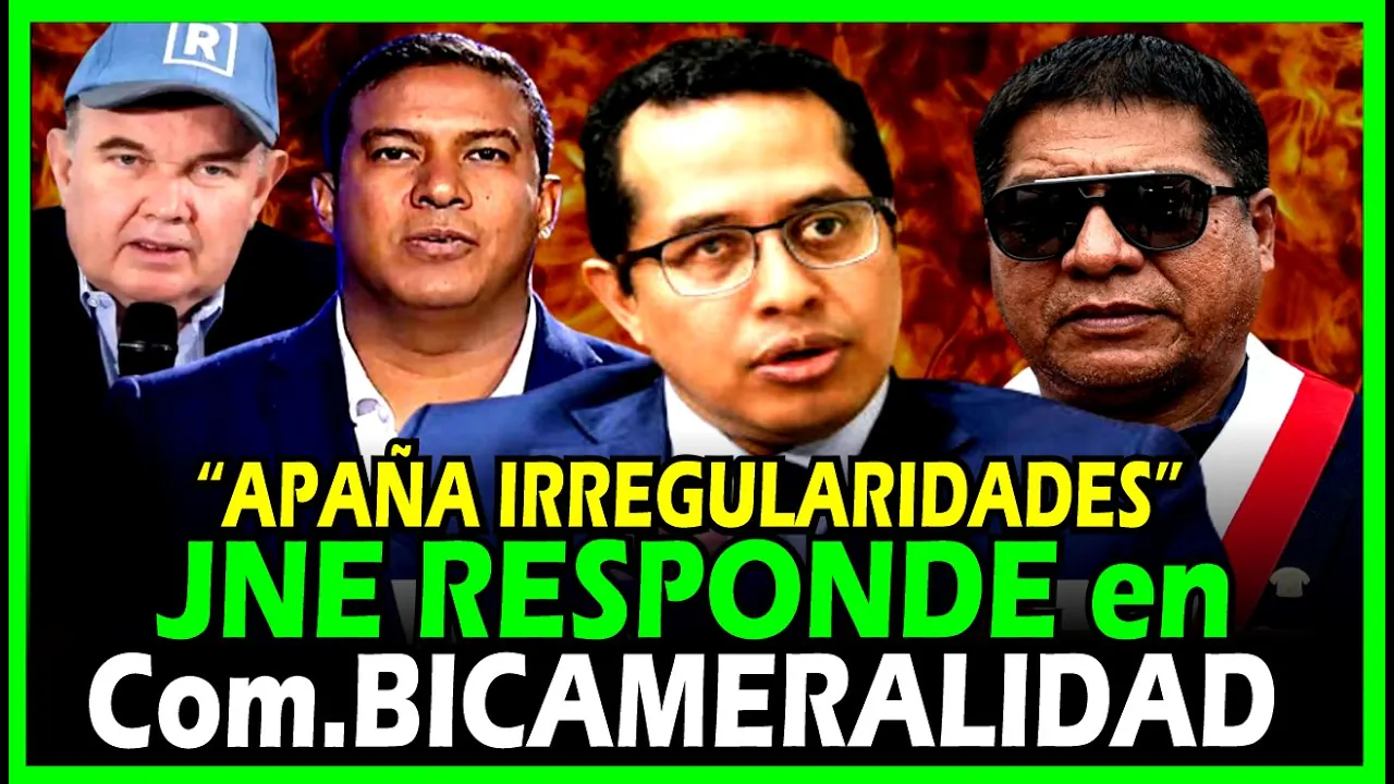 Reproducir: ÚLTIMO MINUTO! JNE RESPONDE DE IRREGULARIDADES CON CANDIDATO RLA EN COMISIÓN BICAMERAL DEL CONGRESO