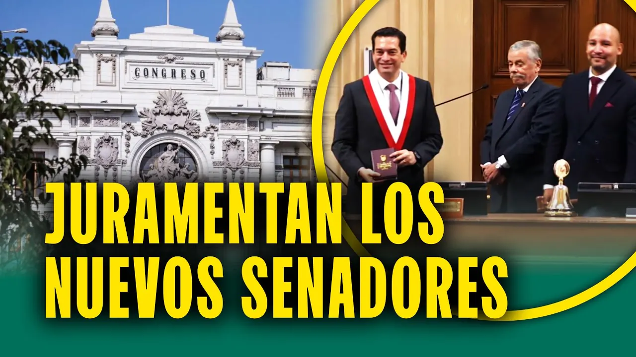 Reproducir: JURAMENTACIÓN DE LOS SENADORES ELECTOS DE PERÚ: CEREMONIA EN VIVO