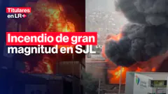 Incendio de gran magnitud en San Juan de Lurigancho deja varias viviendas afectadas