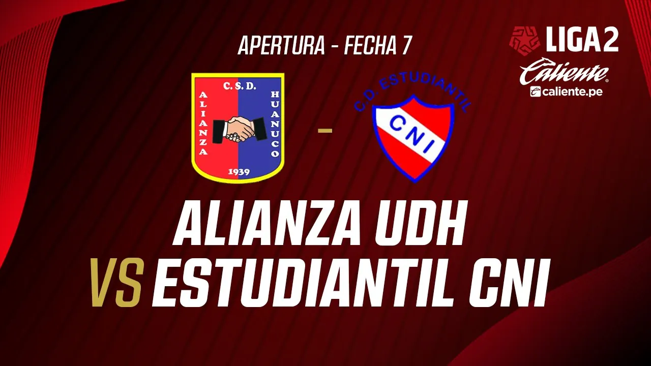 Reproducir: 🔴EN VIVO | ALIANZA UDH VS ESTUDIANTIL CNI | APERTURA LIGA 2 | FECHA 7