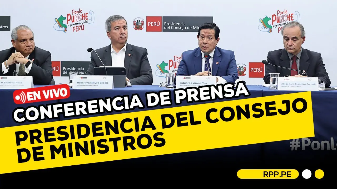 Reproducir: 🔴 #ENVIVO | Conferencia de prensa de la Presidencia del Consejo de Ministros #RPPESPECIALES
