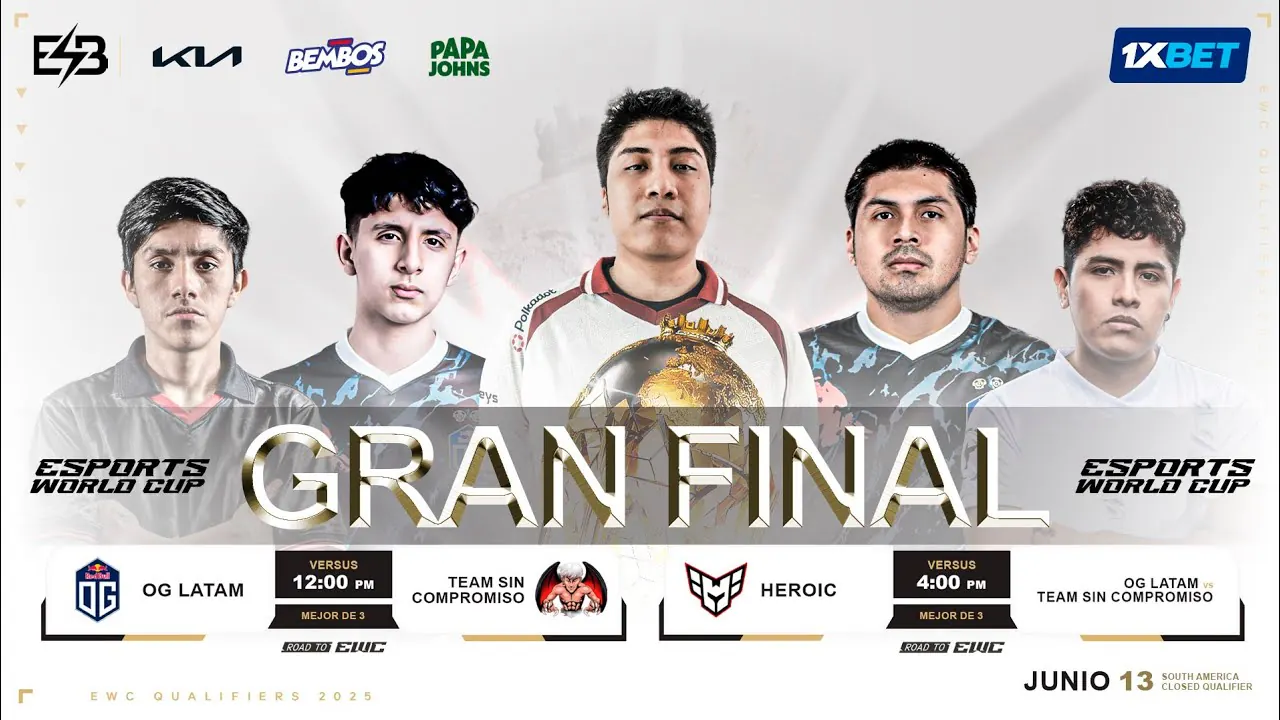 Reproducir: OG.LATAM vs PARKER | Esports World Cup 2025: CQ SA