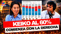KEIKO COMIENZA CON LA DERECHA AL 60%