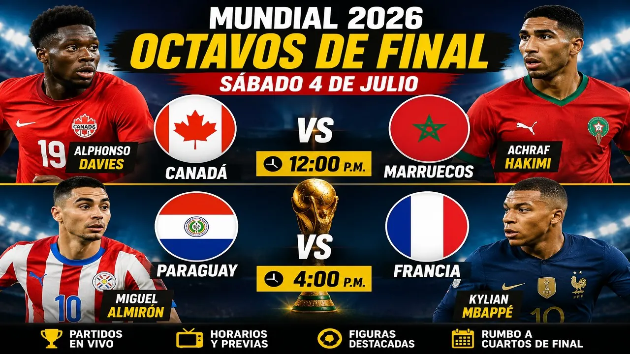Reproducir: CANADÁ VS. MARRUECOS Y PARAGUAY VS. FRANCIA