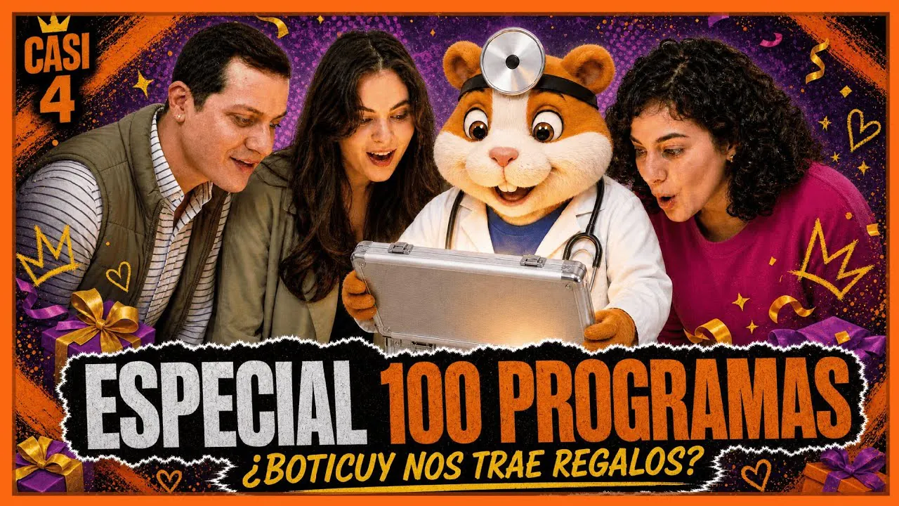 Reproducir: CASI 100 PROGRAMAS SIN CENSURA: CELEBRAMOS EL ANIVERSARIO DE CASI 4 EN VIVO | CASI 4