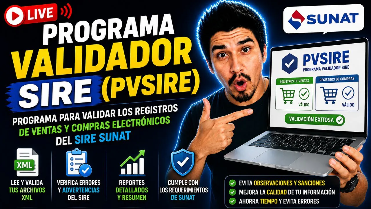 Reproducir: Programa Validador SIRE (PVSIRE) SUNAT