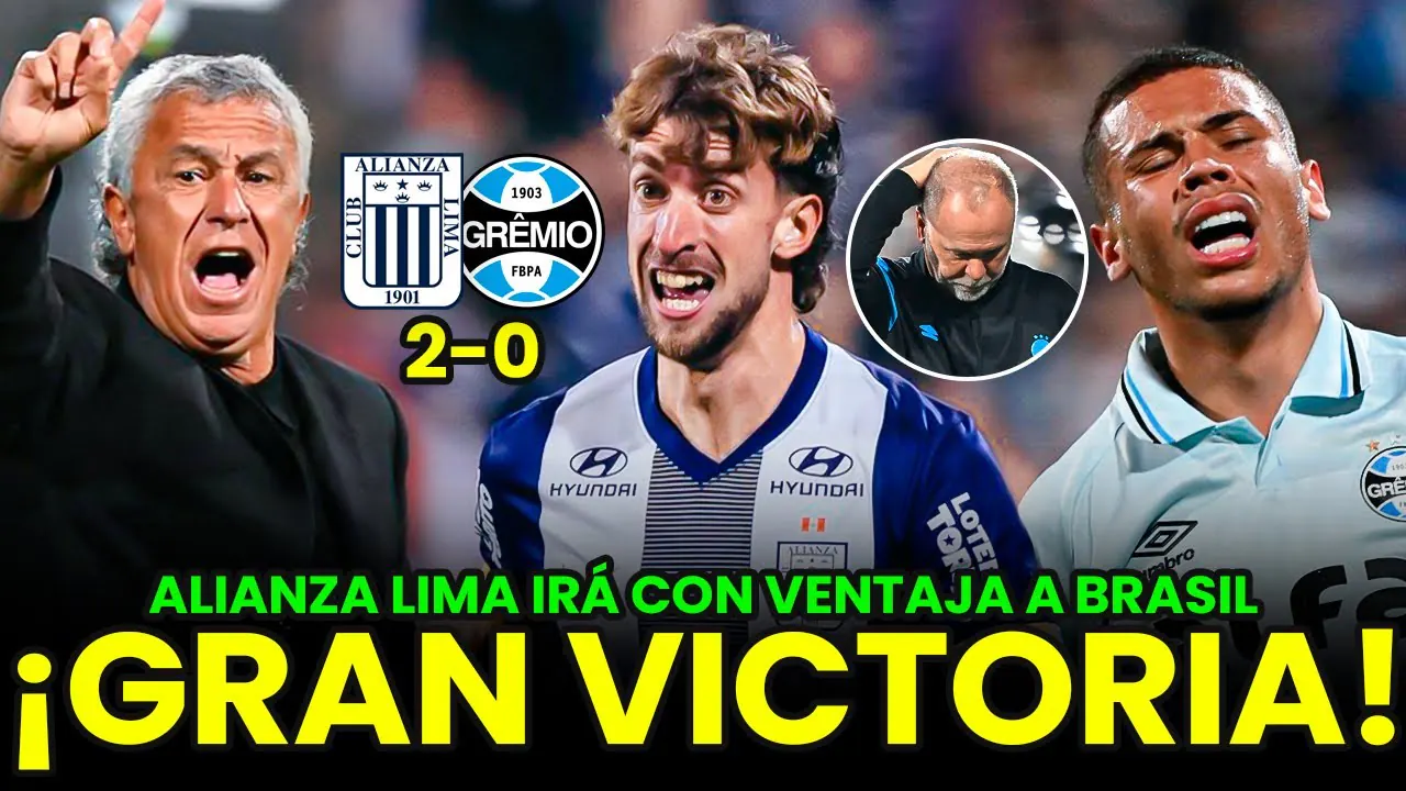 Reproducir: ALIANZA LIMA VENCIÓ POR 2-0 A GREMIO Y SE ILUSIONA CON OCTAVOS DE LA COPA SUDAMERICANA