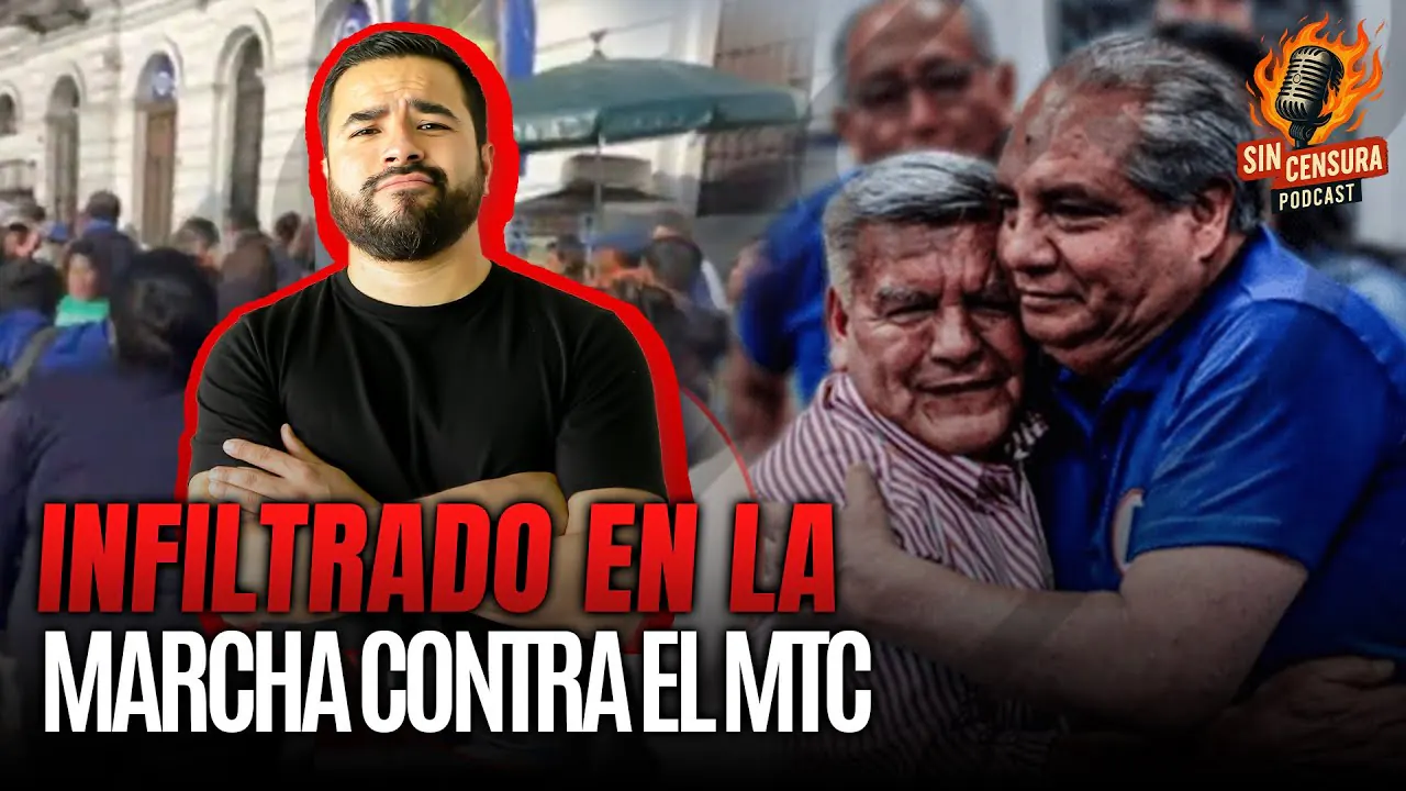 Reproducir: INFILTRADOS EN LA MARCHA CONTRA EL MTC | ¡LOS ENVIARÓN HASTA CON BUSES!