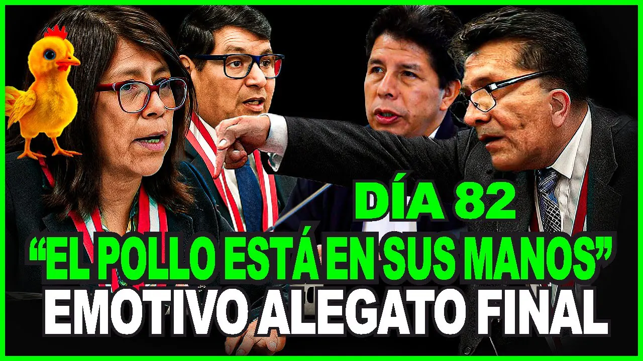 Reproducir: 🔥ALERTA! SE ESPERAN ALEGATOS FINALES DE DEFENSA DE PEDRO CASTILLO JUICIO "FARSA" DIA82