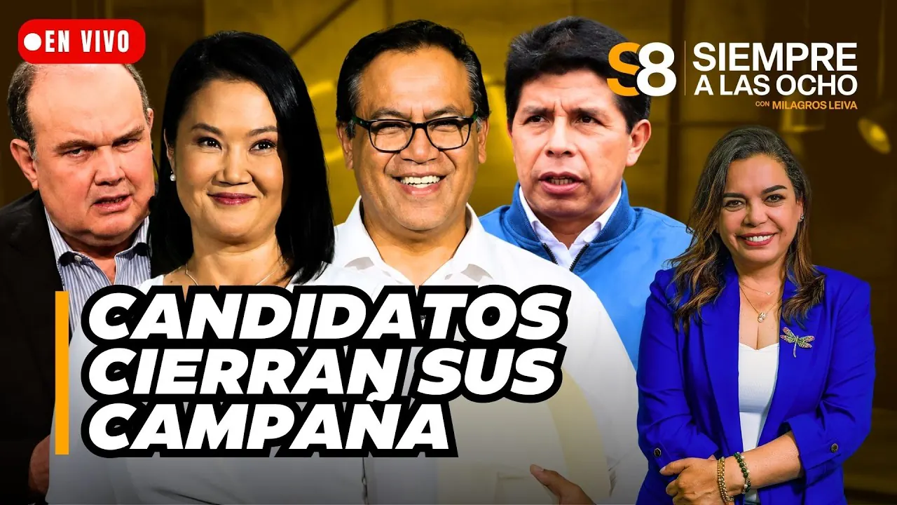 Reproducir: 🟡Cierre de campaña: Sánchez ofrece indulto a Castillo y López Aliaga apoya a Keiko Fujimori | S8