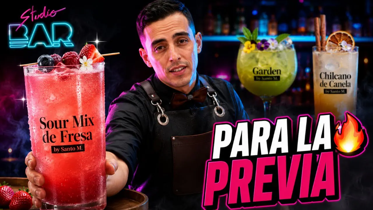 Reproducir: 3 TRAGOS QUE VAN A ELEVAR TU PREVIA ESTE FINDE 🍸🔥| Studio Bar
