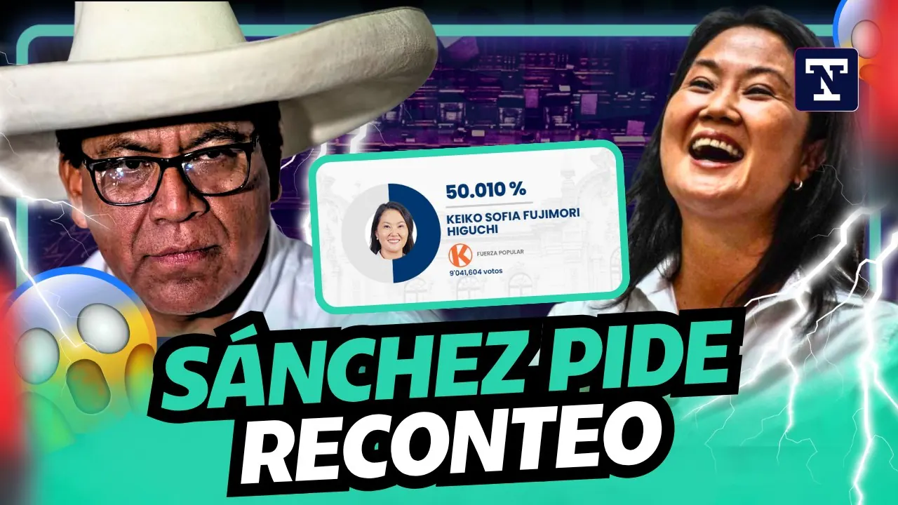Reproducir: SÁNCHEZ PIDE RECONTEO DE VOTOS Y FUERZA POPULAR DEFIENDE EL MARCO LEGAL ELECTORAL | TRIVU NOTICIAS