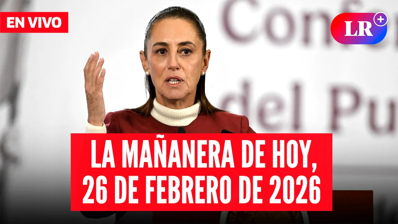 Reproducir: 🔴 Claudia Sheinbaum EN VIVO en la Mañanera de HOY, 26 de febrero de 2026 | #LR