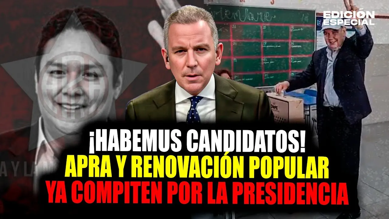 Reproducir: #EnVivo Enrique Valderrama gana en el APRA y Rafael López Aliaga arrasa en las primarias
