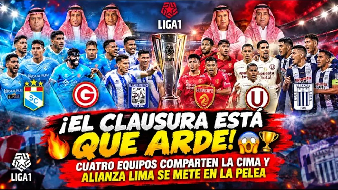 Reproducir: 🔥 ¡EL CLAUSURA ESTÁ QUE ARDE! 😱🏆 CUATRO EQUIPOS COMPARTEN LA CIMA Y ALIANZA LIMA SE METE
