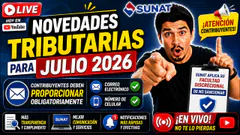 Novedades tributarias para Julio 2027