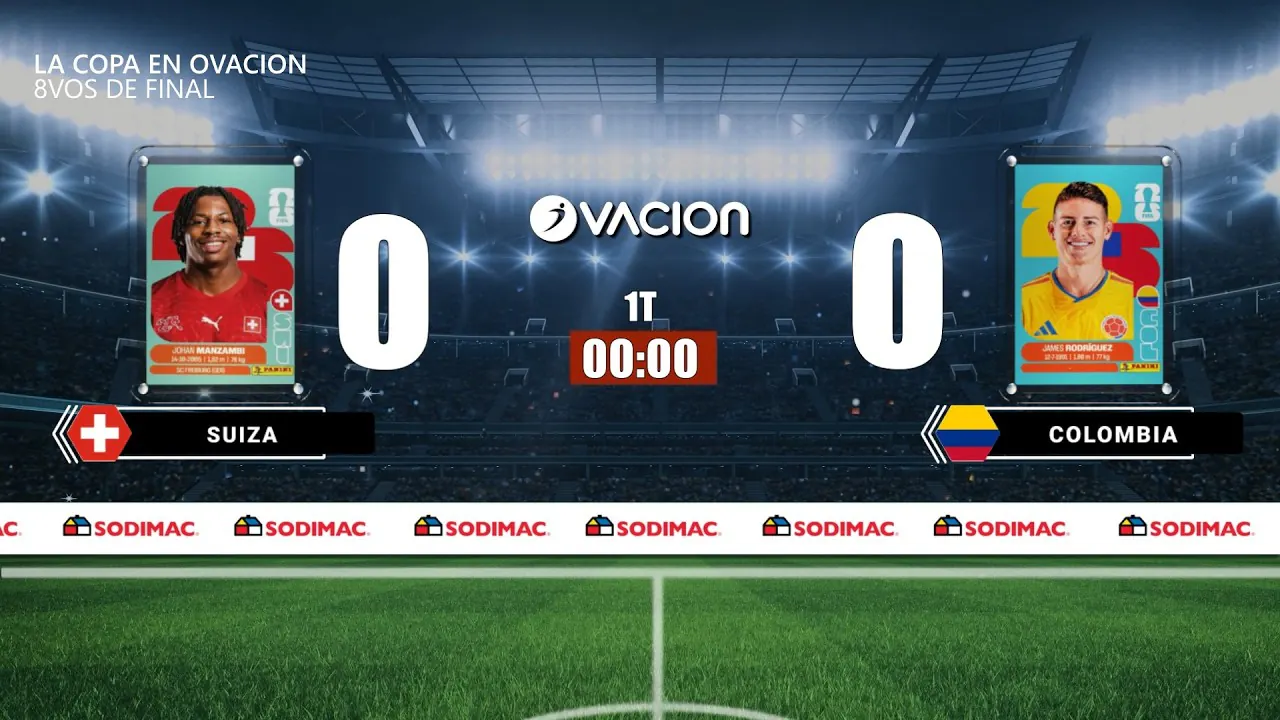 Reproducir: SUIZA VS COLOMBIA | EN VIVO | LA COPA EN OVACIÓN🏆🔥