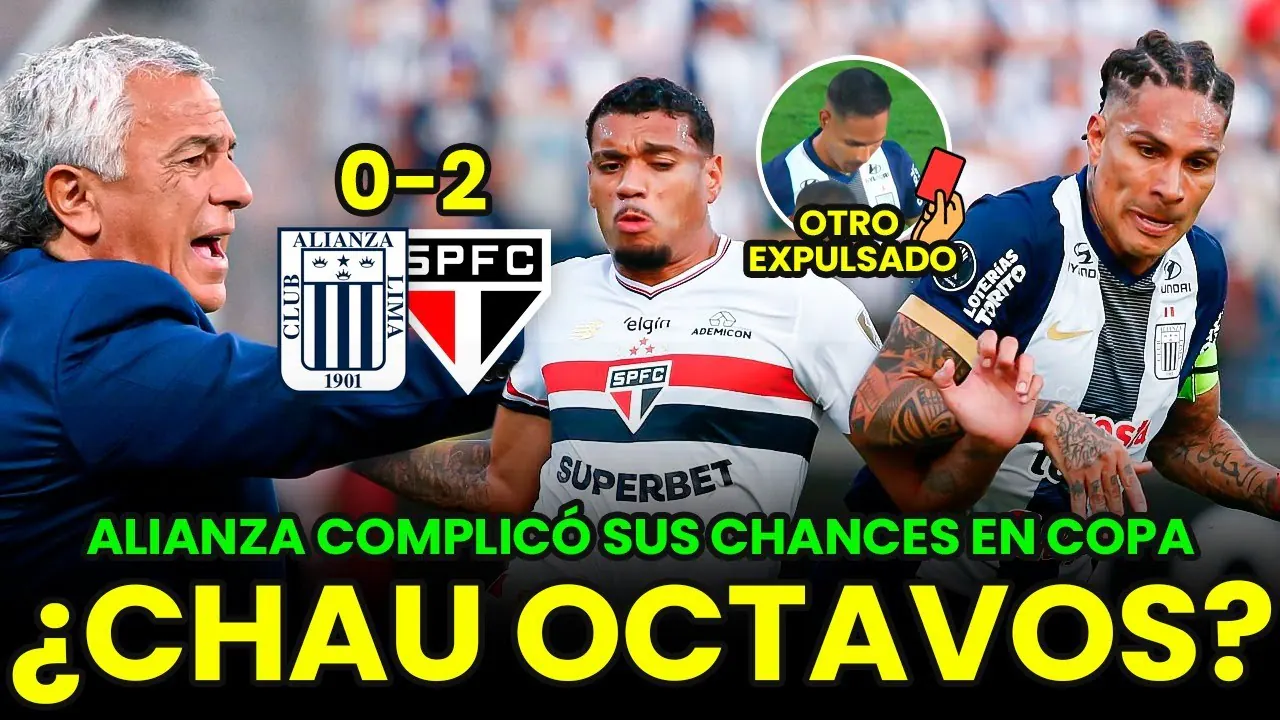 Reproducir: 🔴 ALIANZA LIMA CAYÓ 0-2 ANTE SÃO PAULO Y COMPLICÓ SUS CHANCES DE CLASIFICAR A OCTAVOS - LIBERTADORES