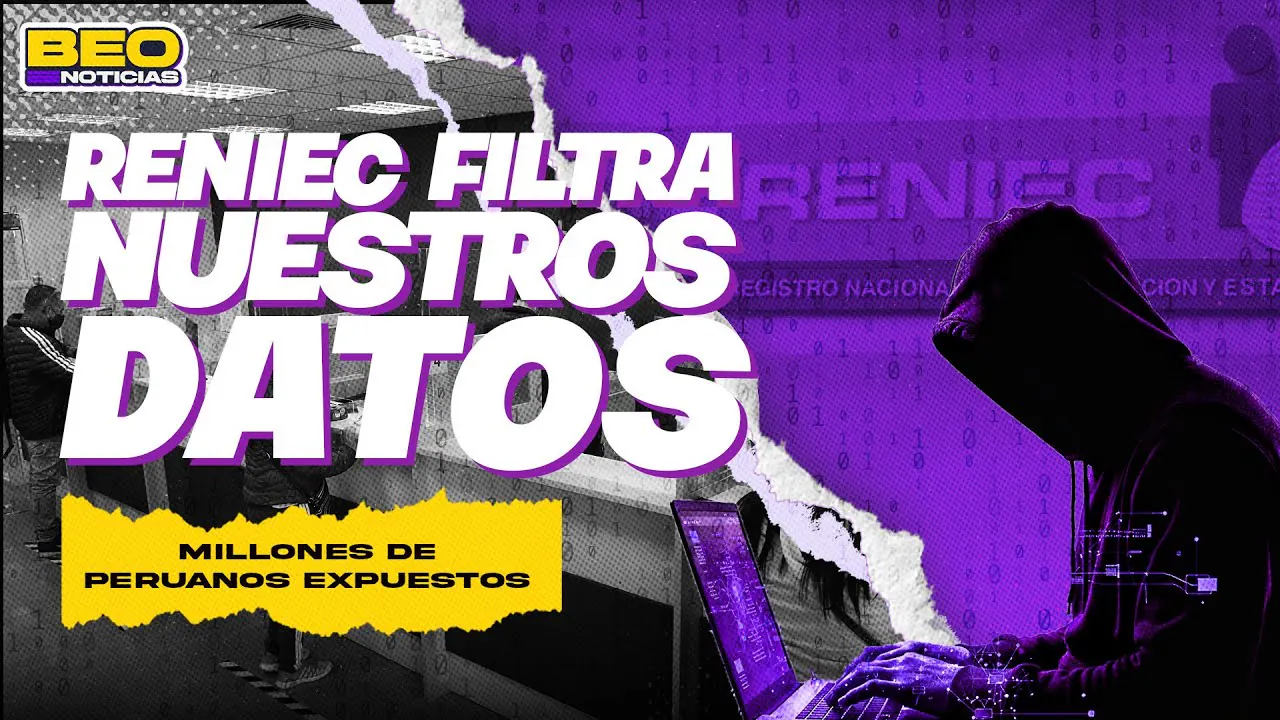 Reproducir: FILTRACIÓN MASIVA DE DATOS EN RENIEC | BEO NOTICIAS 🟣