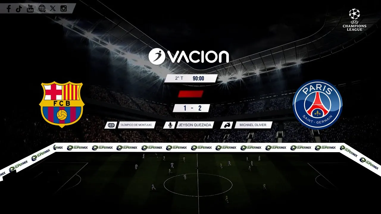 Reproducir: Barcelona vs PSG por RADIO OVACION 🔴 #ENVIVO | CHAMPIONS LEAGUE