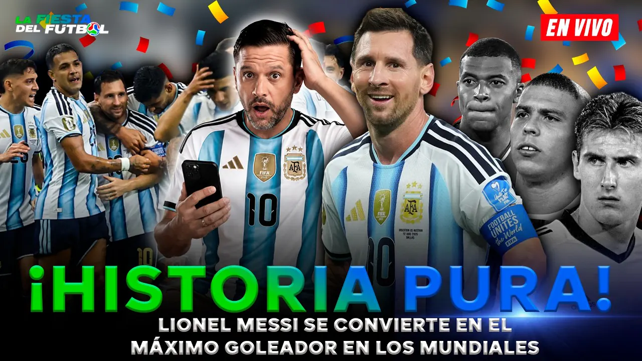 Reproducir: 🔥🇦🇷 ¡EN LA CIMA! ARGENTINA CLASIFICA CON MESSI COMO MÁXIMO GOLEADOR DE LOS MUNDIALES #LFDF