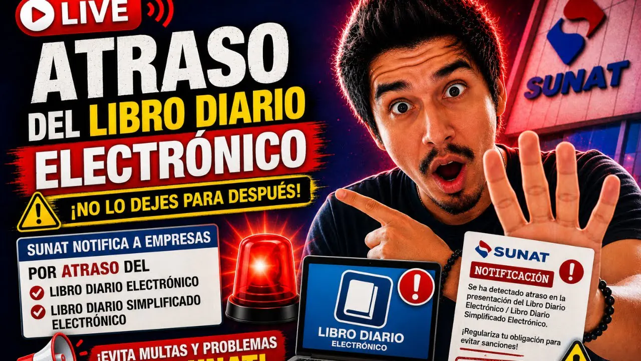 Reproducir: SUNTA notifica ATRASO del Libro Diario Electrónico