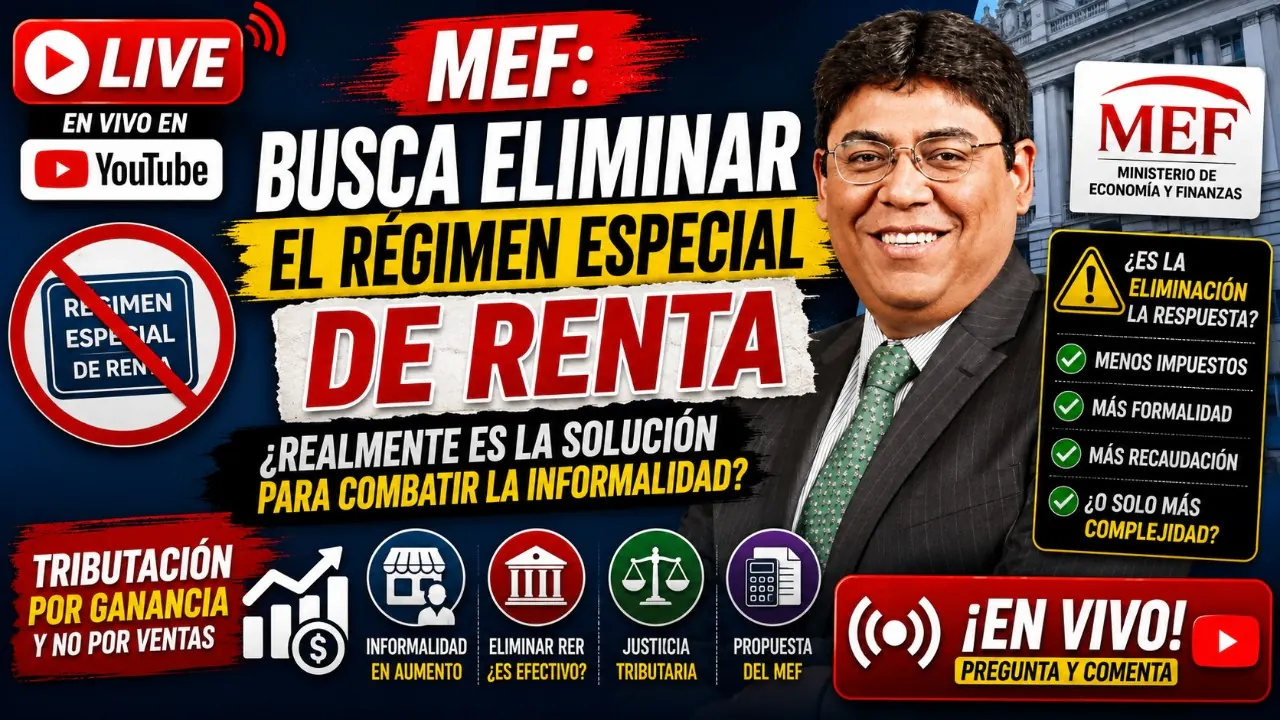 Reproducir: MEF: BUSCA ELIMINAR EL RÉGIMEN ESPECIAL DE RENTA