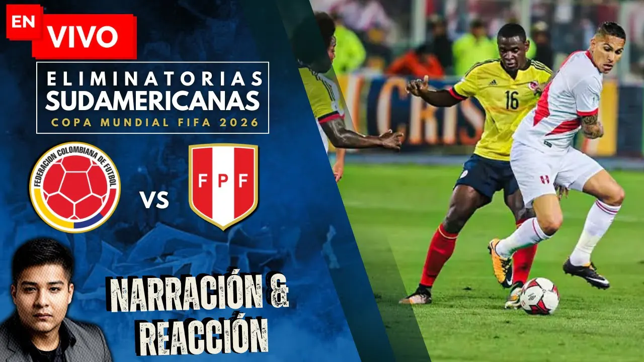 Reproducir: 🔥 ¡COLOMBIA VS PERÚ SE JUEGAN LA VIDA! #ENVIVO DESDE EL METROPOLITANO – FECHA 15 🔴