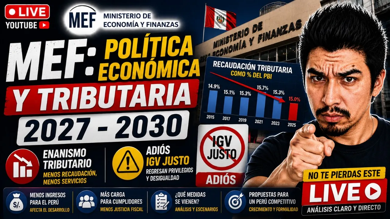 Reproducir: GOBIERNO DE  KEIKO FUJIMORI ANUNCIAN POLITICAS  TRIBUTARIAS 2027 - 2030