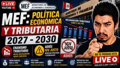 GOBIERNO DE KEIKO FUJIMORI ANUNCIAN POLITICAS TRIBUTARIAS 2027 - 2030