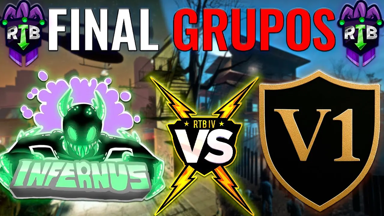 Reproducir: FINAL DE GRUPOS TORNEO RTB IV | Infernus Team VS V1 | HOY SE DEFINE EL TERCER LUGAR Y GRAN FINALISTA