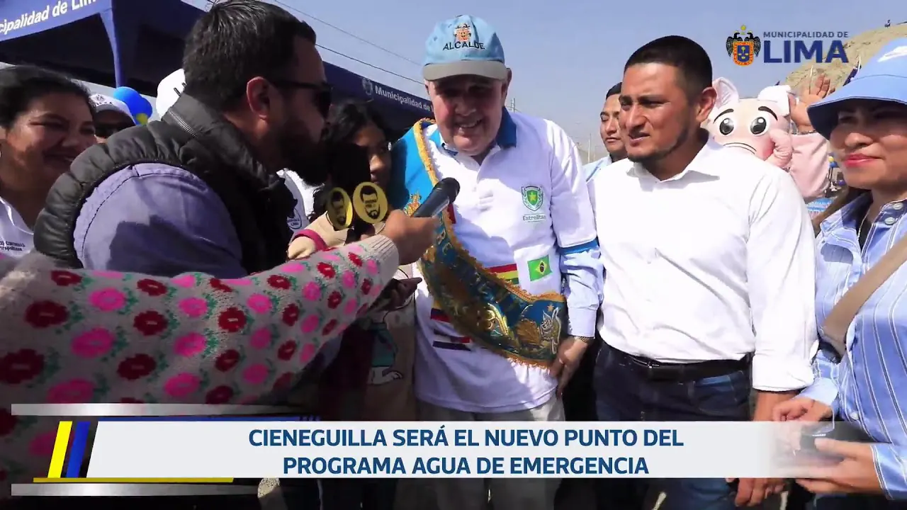 Reproducir: Colocación de la primera piedra para la instalación de pilones en Cieneguilla | 16 de agosto.