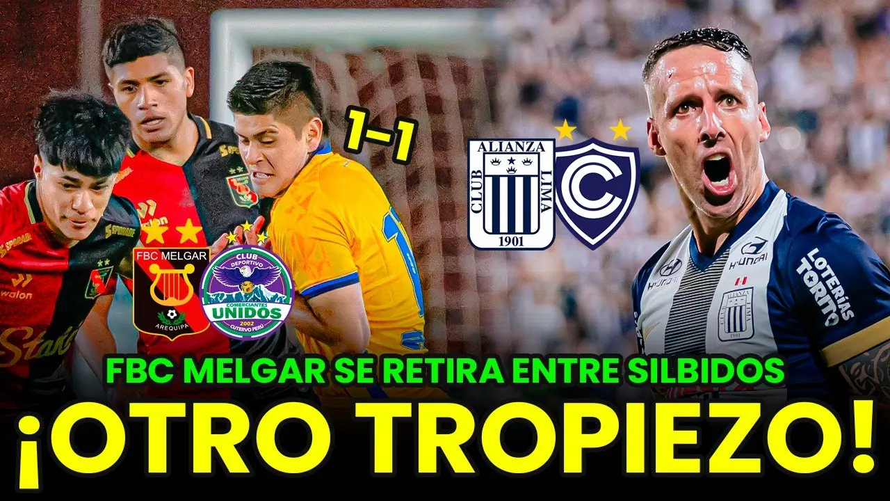 Reproducir: 🔴 ¡SE ALEJA DEL TÍTULO! MELGAR DECEPCIONÓ Y NO PUDO ANTE EL COLERO | ALIANZA LIMA RECIBE A CIENCIANO