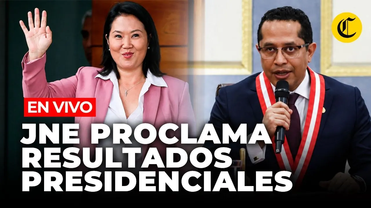 Reproducir: 🔴 JNE PROCLAMA RESULTADOS OFICIALES DE LA SEGUNDA VUELTA PRESIDENCIAL | El Comercio