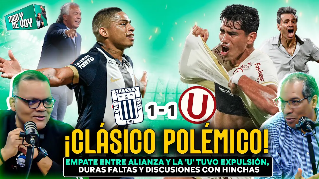 Reproducir: #ENVIVO 🔴ALIANZA LIMA Y UNIVESITARIO EMPATARON EN MEDIO DE UN CLÁSICO CON POLÉMICAS #TOCOYMEVOY