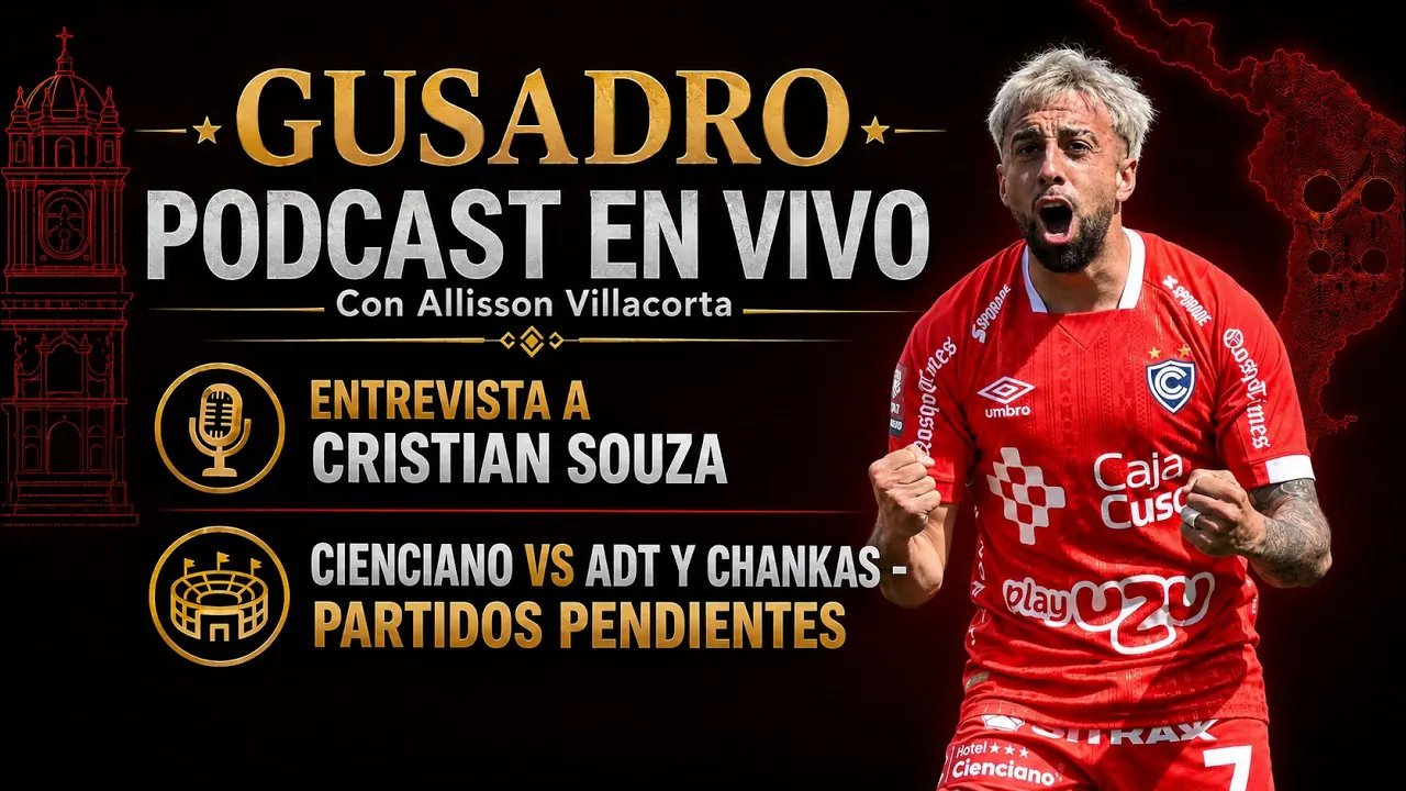 Reproducir: GUSADRO PODCAST - ENTREVISTA CON CRISTIAN SOUZA, A PENSAR EN EL CLAUSURA (8:30 PM)