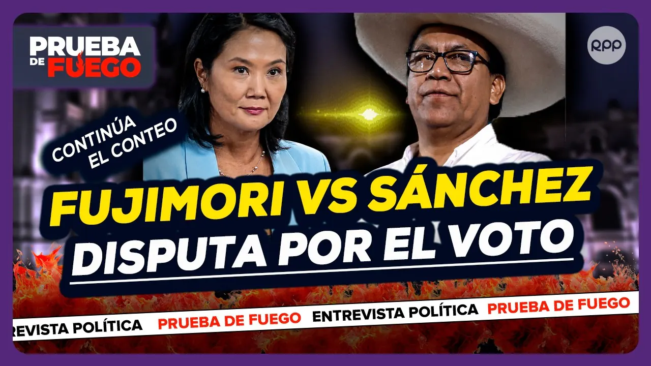 Reproducir: 🔴 Roberto Sánchez vs Keiko Fujimori: Disputa por el voto | Conteo ONPE supera el 95%