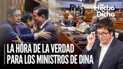 CONGRESO debate CUESTIÓN DE CONFIANZA al GABINETE ARANA | Del Hecho Al Dicho con Jaime Chincha